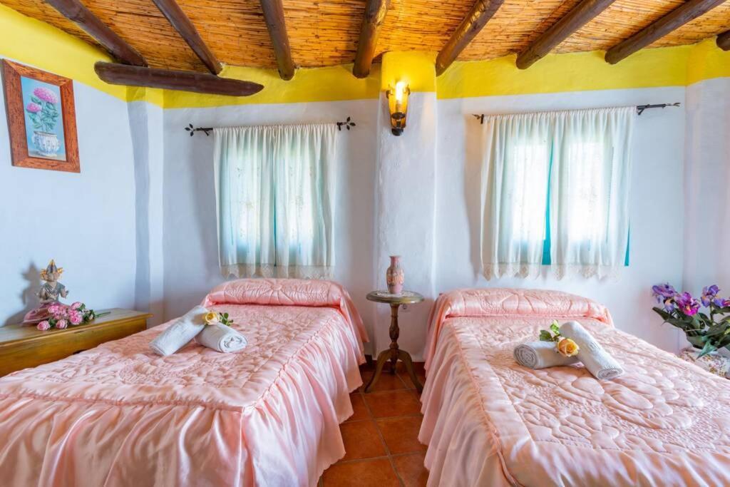 Casa Rosa, Con Encanto Y Piscina Climatizada Frigiliana Eksteriør bilde